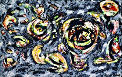 Jackson Pollock's 'Ocean Greyness (1953)', CoBrA Museum, Amstelveen, 2014