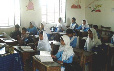 Pupils in Balochistan, Pakistan