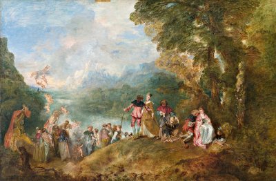 The Embarkation for Cythera, Jean-Antoine Watteau, 1717, Louvre