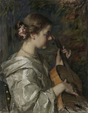 Thrse Schwartze, Meisje met gitaar (Theresia Ansingh), 1904