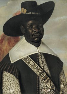 Portret van een afgezant uit het koninkrijk Kongo, waarschijnlijk Don Miguel de Castroca 1645, toegeschreven aan Albert Eckhout. Nationaalmuseet Kopenhagen.