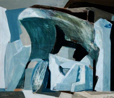 Glacier Painting, Green and Brown, 1951, Wilhelmina Barns-Graham Trust