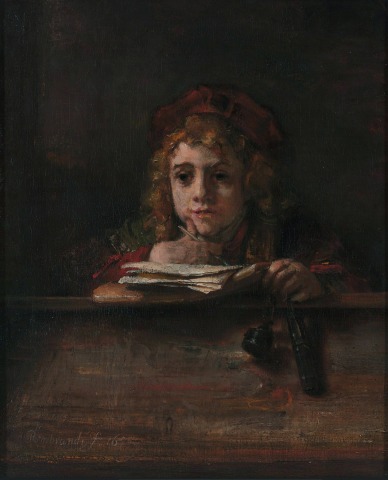 Titus aan de lezenaar (1655), Rembrandt (1606-1669), Museum Boijmans van Beuningen