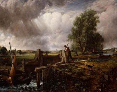 'A Boat Passing a Lock' (1926) by John Constable