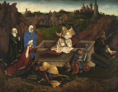 'De drie Maria’s bij het graf', 1425-1435, Jan en Hubert Van Eyck , collectie Museum Boijmans Van Beuningen