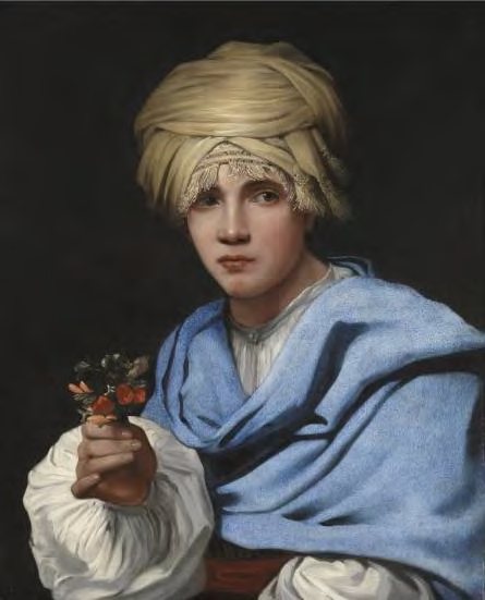 Michiel Sweerts, Boy in a Turban holding a Nosegay